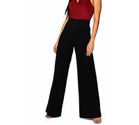 FASHION REVIEW Gimbles® Women's Wide Leg Palazzo Trousers Elasticated High Waist Baggy Flared Pants 8-22 (Black, XXL 20-22)