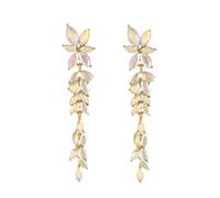 Fashion Rhinestone Statement Drop Dangle Earrings Dangling Sparkly Crystal Marquise Bridal Bridesmaid Wedding Earrings Long Chandelier Teardrop Earrings for Women Prom Party, Rhinestone, Rhinestone