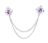 Fashion Rhinestone Tassel Brooch Shirt Collar Accessory Gift China Dress Jewelry Daily Work Social Events Fashion Jewelry Gift