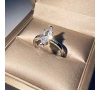 Fashion Ring 925 Silver Elliptical Perfect Cutting 4ct 5A Stone Engagement Rings Anniversary Proposal Gift Party Bridal Engagement Wedding Band Rings for Bride Women Size6-10 (US 10)