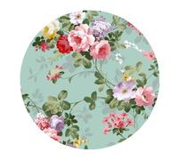 Fashion Round Mouse Mat Vintage Floral Mouse Pad (7.87"x7.87")