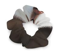 Fashion Satin Hair Bands, Husky Piquant Dog Print Fashion Hair Scrunchies Stretchy Polyester & Spandex Scrunchies for All Hair Types