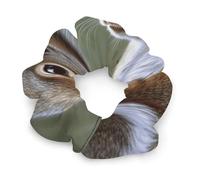 Fashion Satin Hair Bands, Little Squirrel Print Fashion Hair Scrunchies Stretchy Polyester & Spandex Scrunchies for All Hair Types