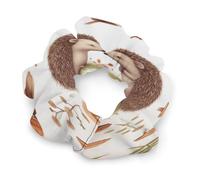 Fashion Satin Hair Bands, Nature Lovely Hedgehog Lovers Print Fashion Hair Scrunchies Stretchy Polyester & Spandex Scrunchies for All Hair Types