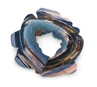 Fashion Satin Hair Bands, Norway Islands Print Fashion Hair Scrunchies Stretchy Polyester & Spandex Scrunchies for All Hair Types
