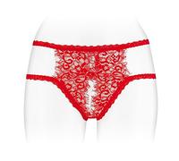 Fashion Secret Open Crotchless Underwear One Size Red