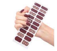 Fashion Semi Cured Gels Nails Polish Stickers Strips Waterproof Adhesive Full Wraps Art Stickers Semi Cured Nails Wraps
