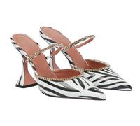 Fashion Sense Summer Pointed Toe Rhinestone Sequined Stiletto Slippers Print Half Drag Sandals-B(9Cm)-40