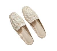 Fashion Sense Women'S Half Slippers Flat Shoes Fashion Casual Square Heel Slingback Slip-On Outdoors Slipper-A06-39