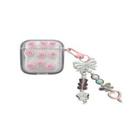 Fashion Shiny Clear Rose Flower Decoration Pattern Protective Shockproof Cover Case with Pendant Case for AirPods Pro 2