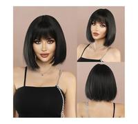 Fashion Short Straight Hair Blonde Wig for Woman Daily Cosplay Wig Highlight White Wigs