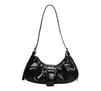 Fashion Shoulder Bag for Women PU Leather Evening Trials Trendy Armpit Bags for Daily Use and Fashionable Styles Casual Shopping Bag, black, Eine Größe