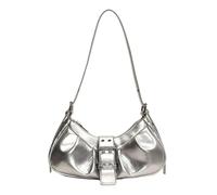Fashion Shoulder Bag for Women PU Leather Evening Trials Trendy Armpit Bags for Daily Use and Fashionable Styles Casual Shopping Bag, silver, Eine Größe