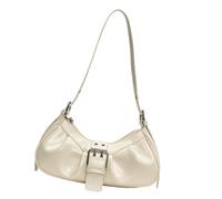 Fashion Shoulder Bag for Women PU Leather Evening Trials Trendy Armpit Bags for Daily Use and Fashionable Styles Casual Shopping Bag, White, Eine Größe