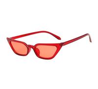 Fashion Small Frame Polarized Men's Driving Sunglasses Women's Shopping Street Photography Sun Glasses(Red)