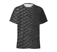 Fashion Snake Skin Pattern 3D Printed T-Shirt Men Animal Skins Graphic Round Neck Tee Shirt Street Short Sleeves T Shirts Tops