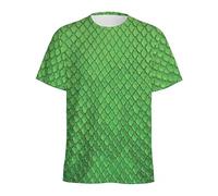 Fashion Snake Skin Pattern 3D Printed T-Shirt Men Animal Skins Graphic Round Neck Tee Shirt Street Short Sleeves T Shirts Tops