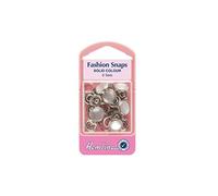 Fashion Snaps Solid Top 6 Sets 11mm Pearl