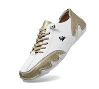 Fashion Sneakers for Men Comfortable Trail Running Minimalist Trainers Arch Support Road Athletic Outdoor Flat Shoes Jogging A Must-Have Fashionistas Gold