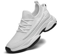 Fashion Sneakers for Men Men's Air Mesh Slip On Walking Shoe Trail Running Minimalist Trainers Water Shoes Rebound Core Outdoor Flat Jogging A Must-Have Fashionistas Grey