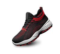 Fashion Sneakers for Men Mens Extra Wide Fit Trainers Trail Running Minimalist Beach Water Gym Shoes Unisex Barefoot UK Size Red