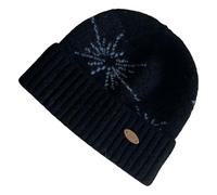Fashion Snowflake Knitted Hat Acrylic Fiber Pullover with Jacquards Design for Outdoor Activity Adult Winter Headwear Snowflake Pattern Stretchy Black