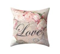 Fashion sofa cushion cover Rose Lily Pillow Pillowcase Pink Girl Heart Square Throw Pillow Cases Sofa Bed Bedroom Home Decor Car Throw Pillow Covers