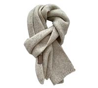 Fashion Solid Warm Cashmere Scarf for Women Winter Design Knitted Neckercheif Thick Woolen Yarn Shawl Neck Wrap