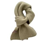 Fashion Solid Warm Cashmere Scarf for Women Winter Design Knitted Neckercheif Thick Woolen Yarn Shawl Neck Wrap