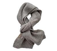 Fashion Solid Warm Cashmere Scarf for Women Winter Design Knitted Neckercheif Thick Woolen Yarn Shawl Neck Wrap
