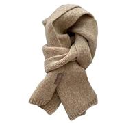 Fashion Solid Warm Cashmere Scarf for Women Winter Design Knitted Neckercheif Thick Woolen Yarn Shawl Neck Wrap