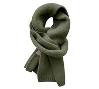 Fashion Solid Warm Cashmere Scarf for Women Winter Design Knitted Neckercheif Thick Woolen Yarn Shawl Neck Wrap