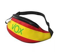 Fashion Spain Flag Vox Fanny Pack Men Women Spanish Political Party Crossbody Waist Bag for Travel Cycling Phone Money Pouch