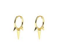 Fashion Spike Sterling Silver Hoop Earrings for Women Girls Men Hypoallergenic Minimalist Huggie Small Sleeper Hoops Cartilage Cuff Helix Stud Wrap Personalized Punk Jewelry, Metal, Cubic Zirconia