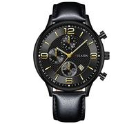 Fashion Sport Men's Stainless Case Belt Analog Wrist Watch Watch for Men (H, One Size)