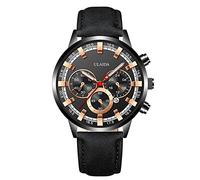 Fashion Sport Men's Stainless Case Belt Quartz Analog Wrist Watch Talking Watches for Women (D, One Size)