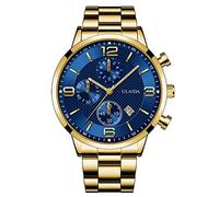 Fashion Sport Men's Stainless Case Quartz Analog Wrist Watch Talking Watch for Women (E, One Size)