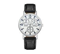 Fashion Sport Men's Stainless Steel Case Belt Band Quartz Analog Wrist Watch Alien Watch (D, One Size)