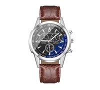 Fashion Sport Men's Stainless Steel Case Belt Band Quartz Analog Wrist Watch Bgd140-1a (B, One Size)