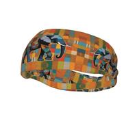 Fashion sports decorative sweatband FUUNTL African Elephant Patchwork Picture Headbands for men and women