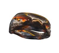 Fashion sports decorative sweatband FUUNTL Brook Trout Fly Fishing Picture Headbands for men and women