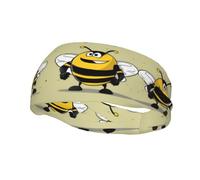 Fashion sports decorative sweatband FUUNTL Cartoon wasp Picture Headbands for men and women