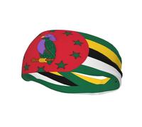 Fashion sports decorative sweatband FUUNTL Flag of the Commonwealth of Dominica Picture Headbands for men and women