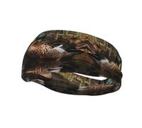 Fashion sports decorative sweatband FUUNTL mallard duck Picture Headbands for men and women