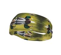 Fashion sports decorative sweatband FUUNTL Mallard Ducks Picture Headbands for men and women