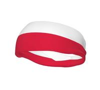 Fashion sports decorative sweatband FUUNTL Polish flag Picture Headbands for men and women