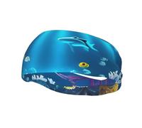 Fashion sports decorative sweatband FUUNTL Submarine Coral Rays Picture Headbands for men and women