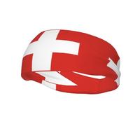 Fashion sports decorative sweatband FUUNTL Swiss Flag Picture Headbands for men and women