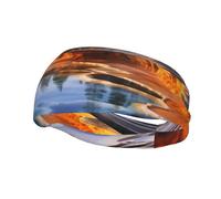 Fashion sports decorative sweatband FUUNTL Yellowstone National Park Picture Headbands for men and women