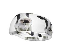 Fashion sports decorative sweatband YYHHAOFA Animal Funny Cow Head Black White Printed Headbands for men and women